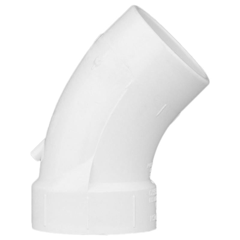 Charlotte Pipe Schedule 40 2 in. Hub X 2 in. D Spigot PVC Street Elbow