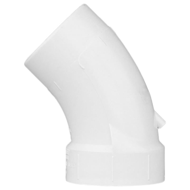 Charlotte Pipe Schedule 40 2 in. Hub X 2 in. D Spigot PVC Street Elbow