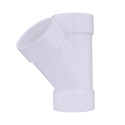 Charlotte Pipe Schedule 40 6 in. Hub X 6 in. D Hub PVC Wye