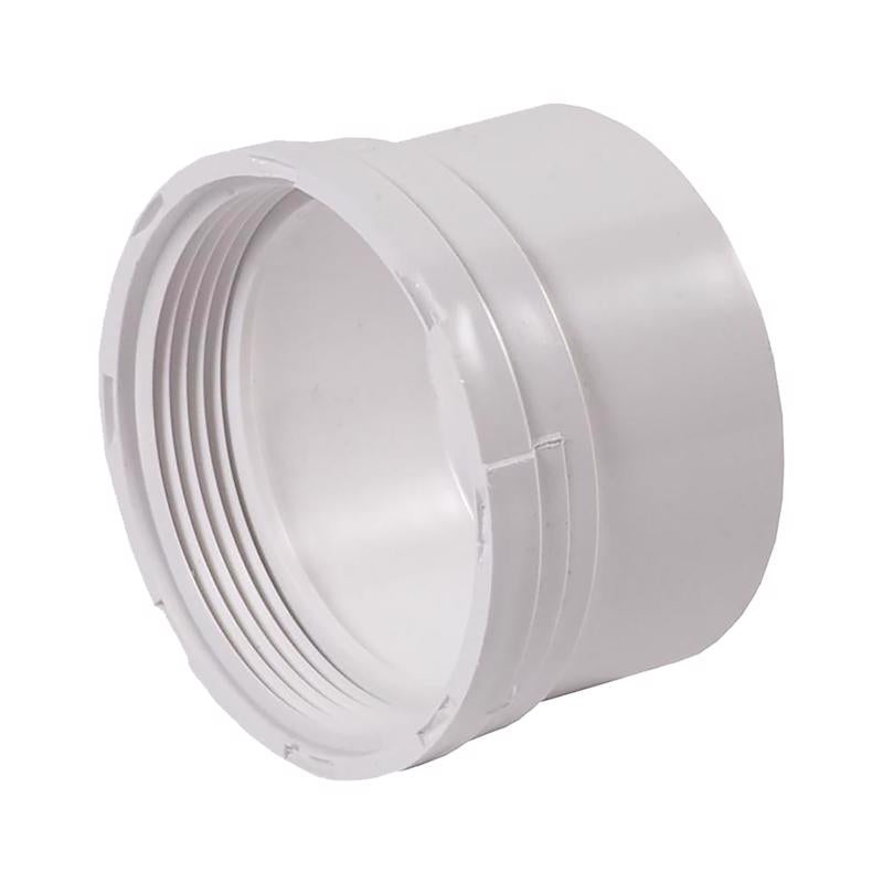 NDS Schedule 35 3 in. Hub each X 3 in. D FPT PVC Pipe Adapter
