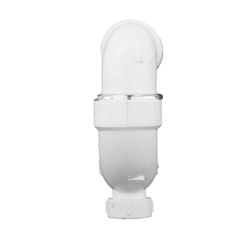Charlotte Pipe 1-1/2 in. Hub X 1-1/2 in. D Hub PVC P-Trap with Clean Out