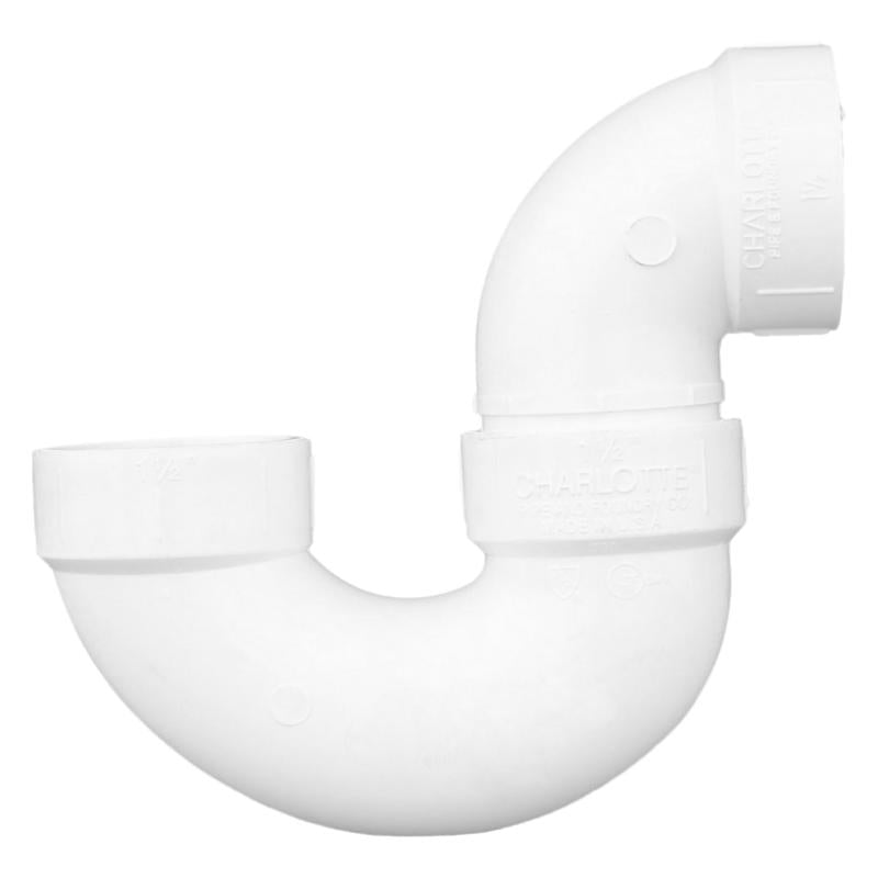 Charlotte Pipe Schedule 40 1-1/2 in. Hub X 1-1/2 in. D Hub PVC P-Trap with Union