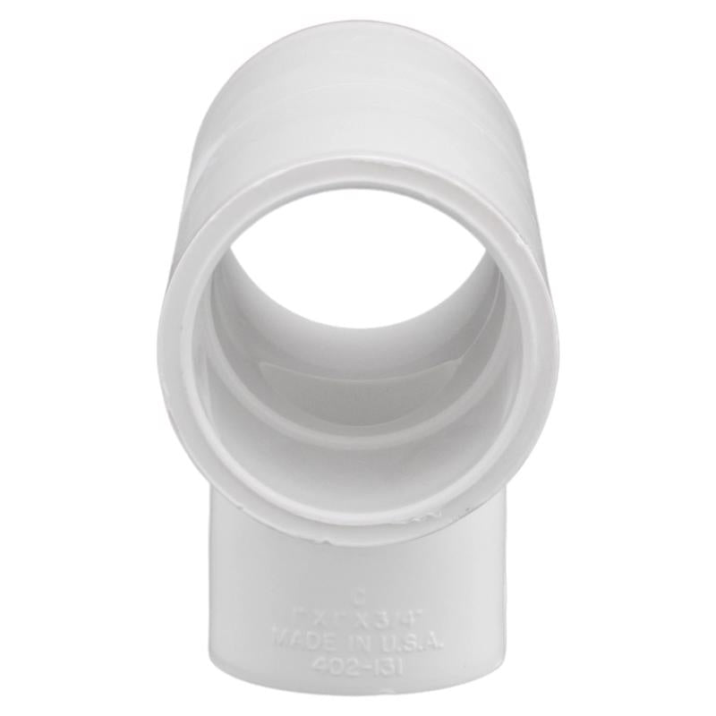 Charlotte Pipe Schedule 40 1 in. Slip X 1 in. D Slip PVC Reducing Tee