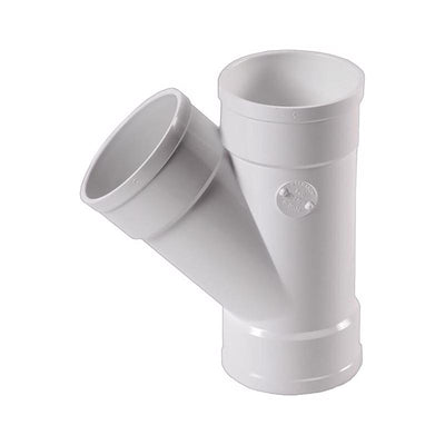 NDS Schedule 35 3 in. Hub each X 3 in. D Hub PVC Wye