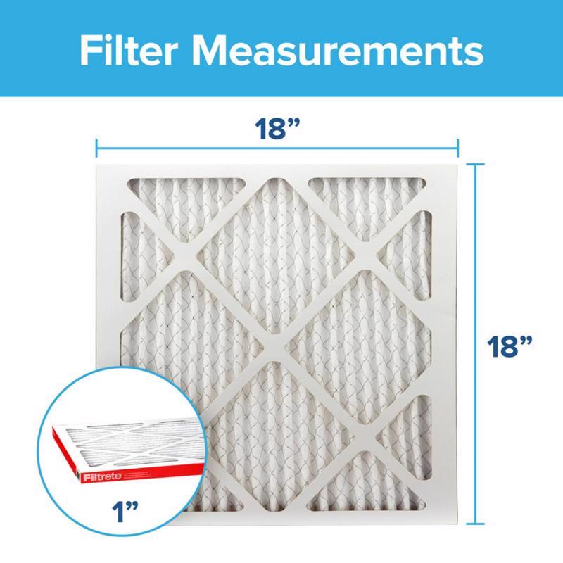 Filtrete 18 in. W X 18 in. H X 1 in. Polypropylene 1000 MPR Pleated Air Filter
