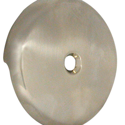 Danco 3 in. Brushed Nickel Gray Round Plastic Overflow Plate