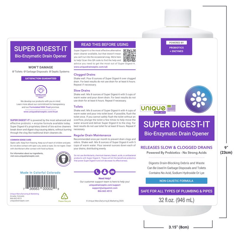 Unique Liquid Drain Opener 1 qt
