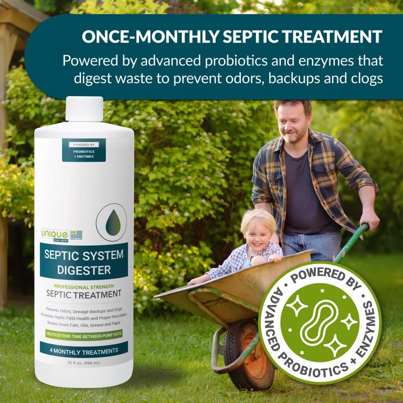 Unique Liquid Septic System Digester 1 qt