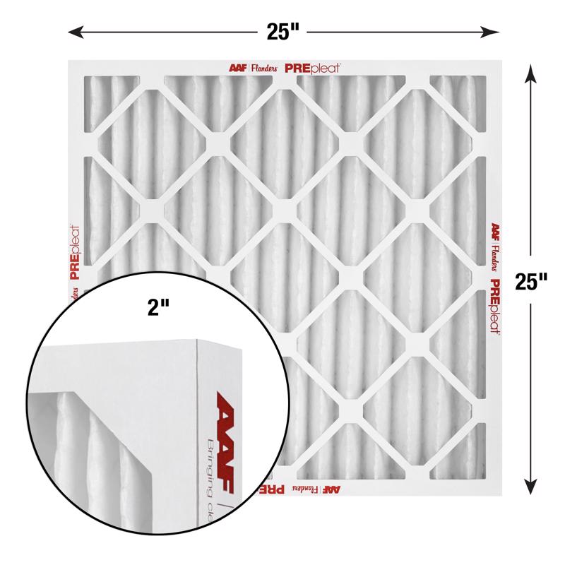 AAF Flanders PREpleat LPD SC M10 25 in. W X 25 in. H X 2 in. Synthetic 10 MERV Pleated Air Filter 1