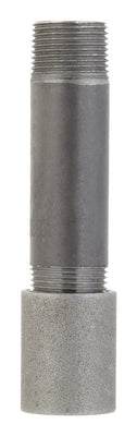 STZ Industries 1/2 in. MPT Black Steel 4 in. L Nipple with Coupling