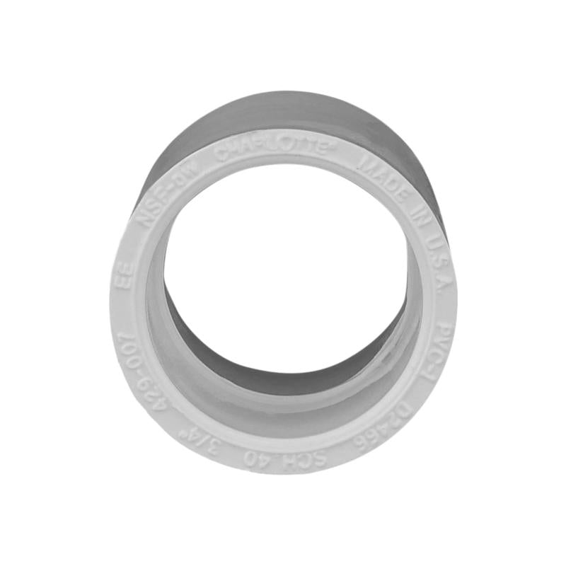 Charlotte Pipe Schedule 40 3/4 in. Slip X 3/4 in. D Slip PVC Coupling