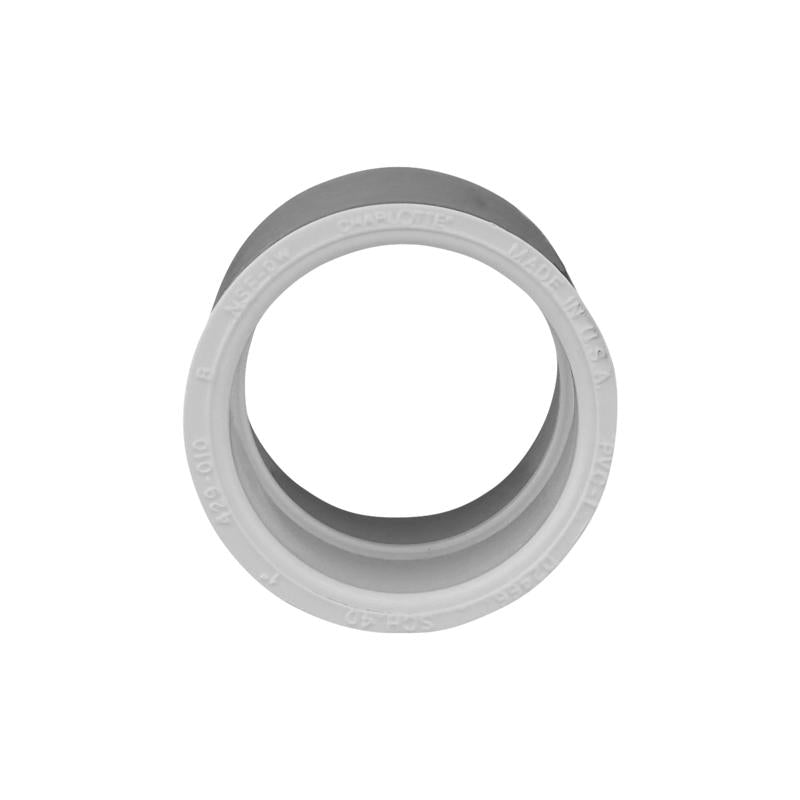 Charlotte Pipe Schedule 40 1 in. Slip X 1 in. D Slip PVC Coupling