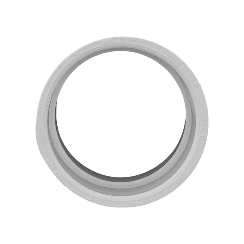 Charlotte Pipe Schedule 40 2 in. Slip X 2 in. D Slip PVC Coupling