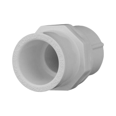Charlotte Pipe Schedule 40 1/2 in. Slip X 1/2 in. D FPT PVC Pipe Adapter