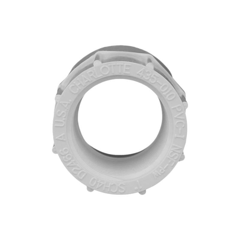 Charlotte Pipe Schedule 40 1 in. Slip X 1 in. D FPT PVC Pipe Adapter