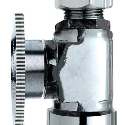 Keeney FIP Compression Brass Straight Stop Valve