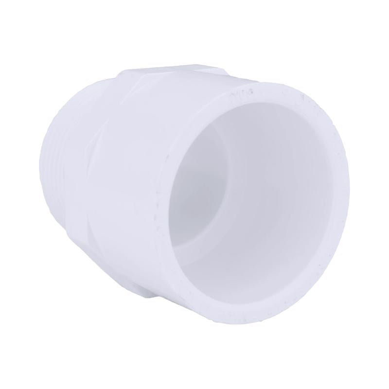 Charlotte Pipe Schedule 40 1-1/4 in. Slip X 1-1/4 in. D MPT PVC Pipe Adapter