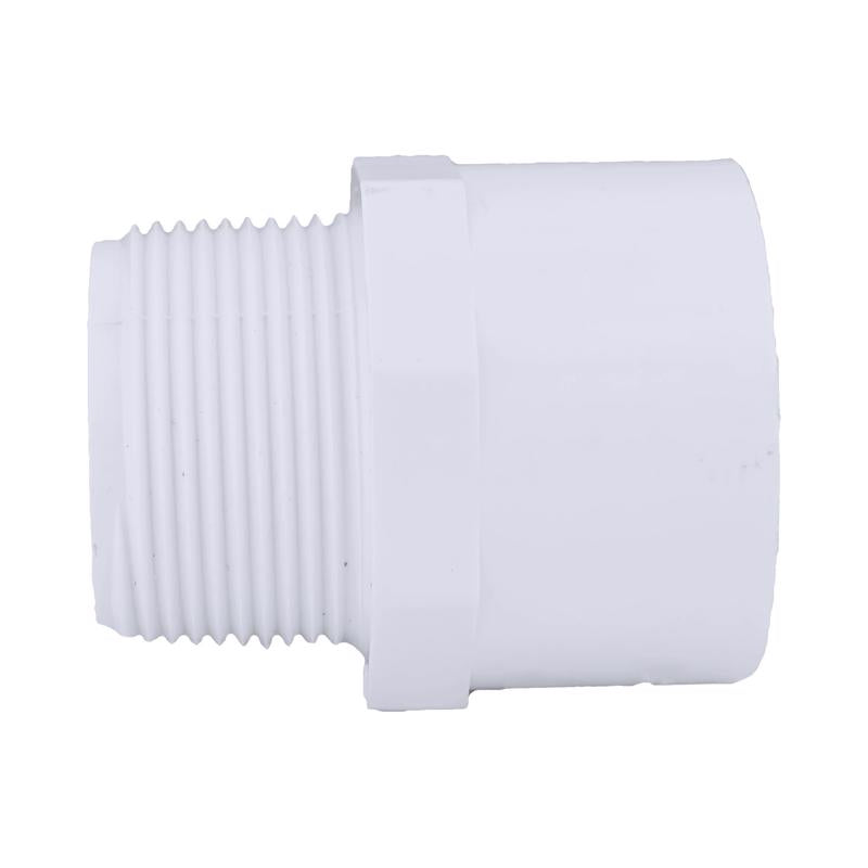 Charlotte Pipe Schedule 40 1-1/4 in. Slip X 1-1/4 in. D MPT PVC Pipe Adapter