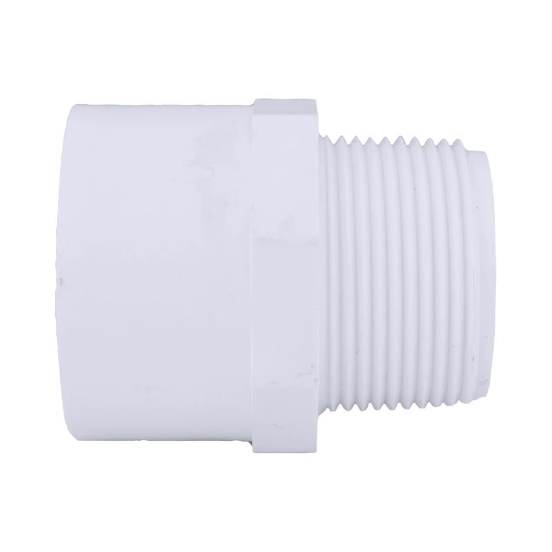 Charlotte Pipe Schedule 40 1-1/4 in. Slip X 1-1/4 in. D MPT PVC Pipe Adapter