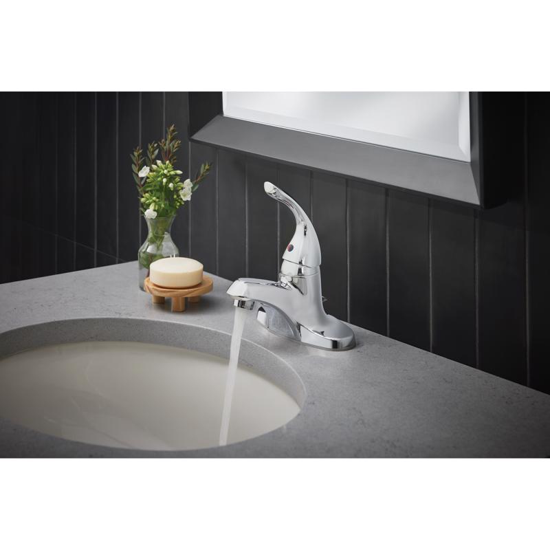 Oakbrook Collection Chrome Coastal Single-Handle Bathroom Sink Faucet 4 in.