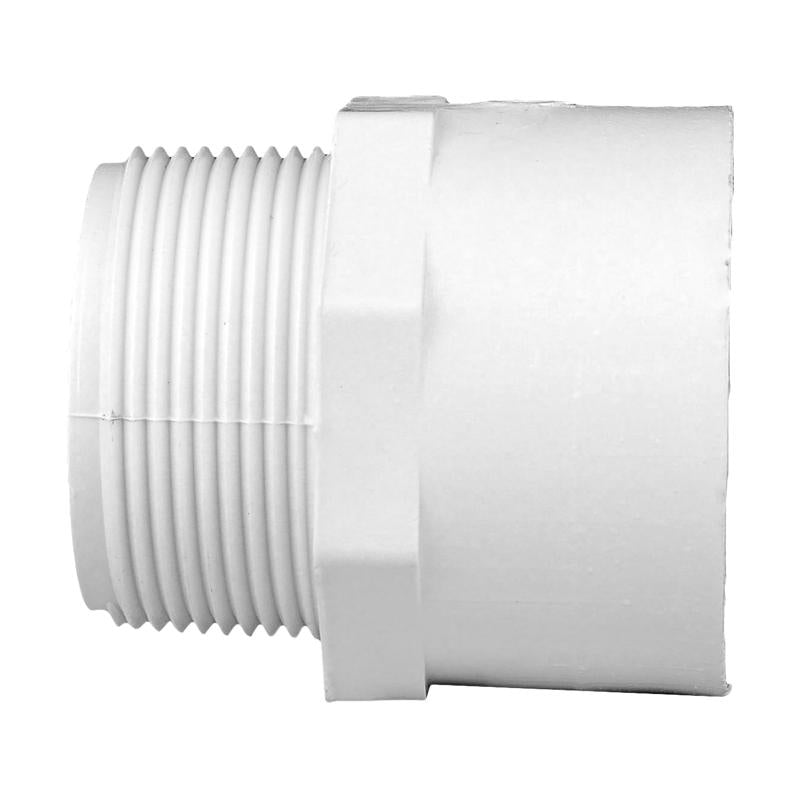 Charlotte Pipe Schedule 40 1-1/2 in. Slip X 1-1/2 in. D MPT PVC Pipe Adapter