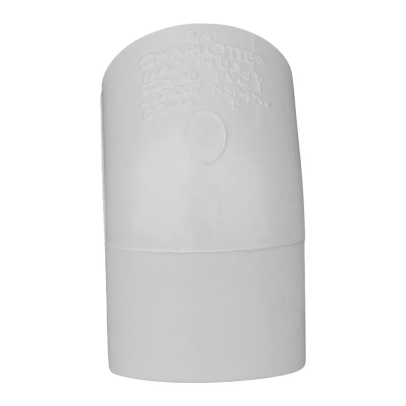 Charlotte Pipe Schedule 40 3/4 in. Slip X 3/4 in. D Slip PVC Elbow