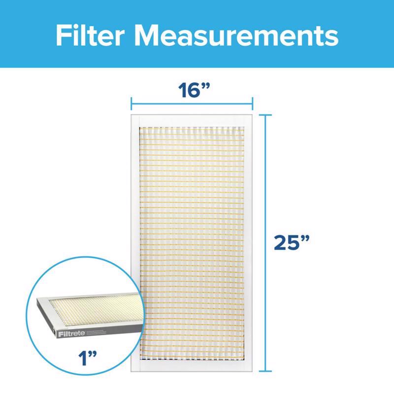 Filtrete 16 in. W X 25 in. H X 1 in. 300 MPR Pleated Filter Dust
