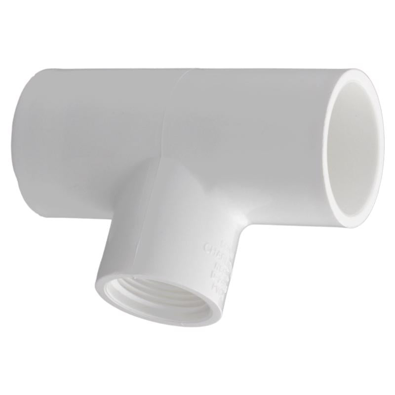 Charlotte Pipe Schedule 40 3/4 in. Slip X 1/2 in. D FPT PVC Reducing Tee