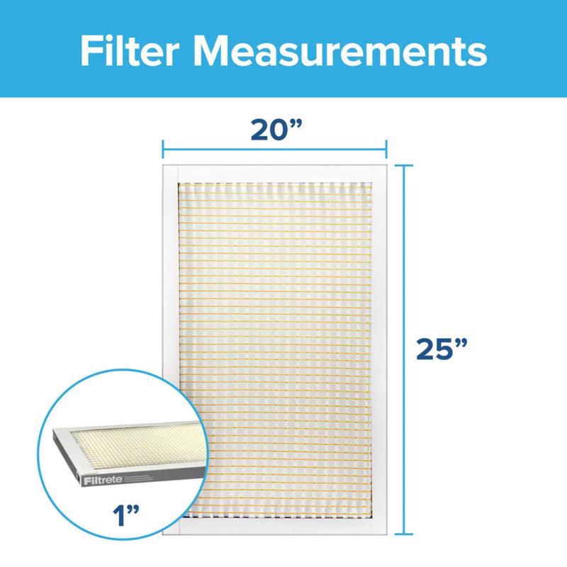 Filtrete 20 in. W X 25 in. H X 1 in. 5 MERV Pleated Air Filter