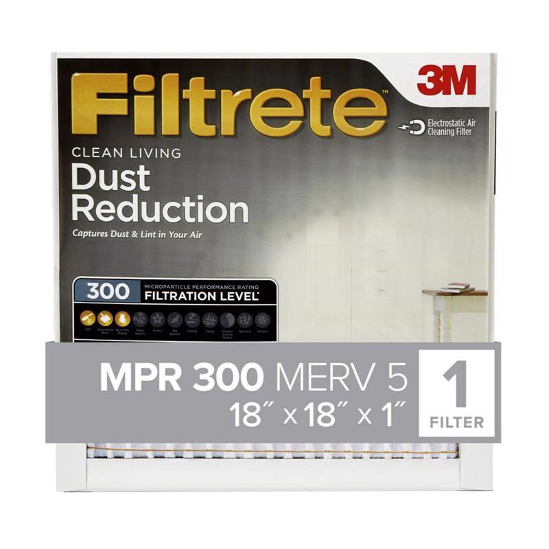 Filtrete 18 in. W X 18 in. H X 1 in. 300 MPR Pleated Filter Dust