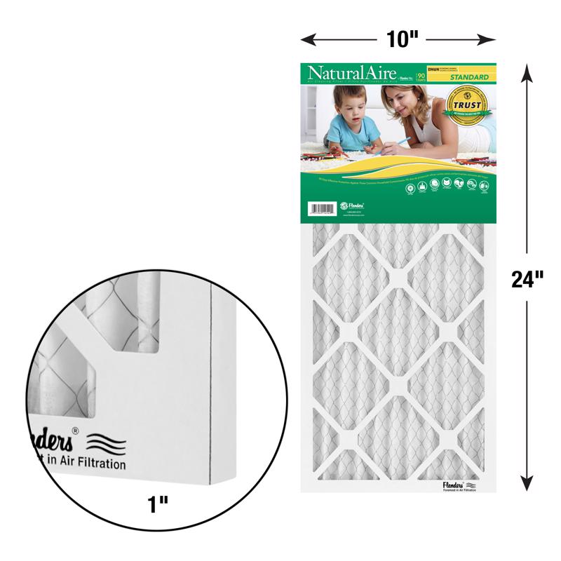 NaturalAire 10 in. W X 24 in. H X 1 in. Synthetic 8 MERV Pleated Air Filter