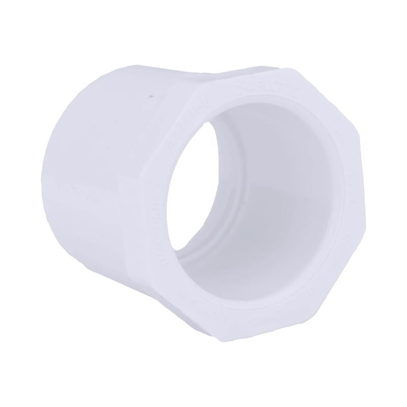 Charlotte Pipe Schedule 40 1-1/4 in. Slip X 1 in. D Slip PVC Reducing Bushing