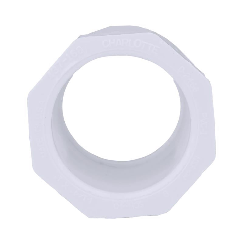 Charlotte Pipe Schedule 40 1-1/4 in. Slip X 1 in. D Slip PVC Reducing Bushing