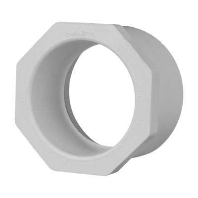 Charlotte Pipe Schedule 40 2 in. Slip X 1-1/2 in. D Slip PVC Reducing Bushing