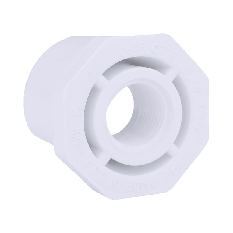 Charlotte Pipe Schedule 40 1-1/4 in. Spigot X 1/2 in. D FPT PVC Reducing Bushing