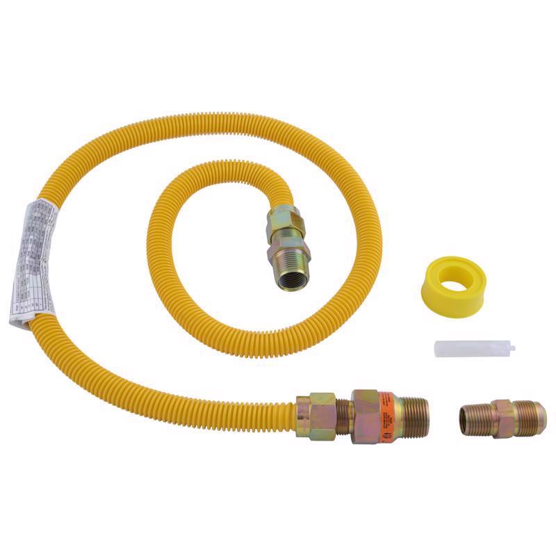 Eastman 1/2 in. FIP X 1/2 in. D MIP 48 in. Stainless Steel Installation Kit