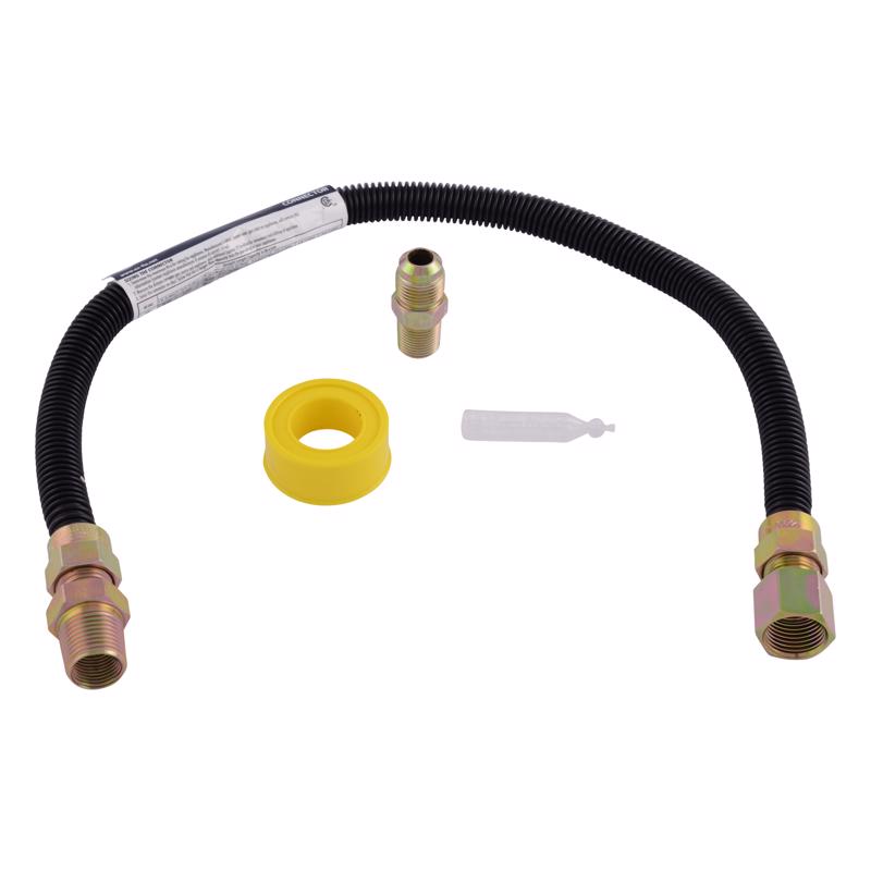 Eastman 1/2 in. MIP X 1/2 in. D MIP 24 in. Stainless Steel Installation Kit