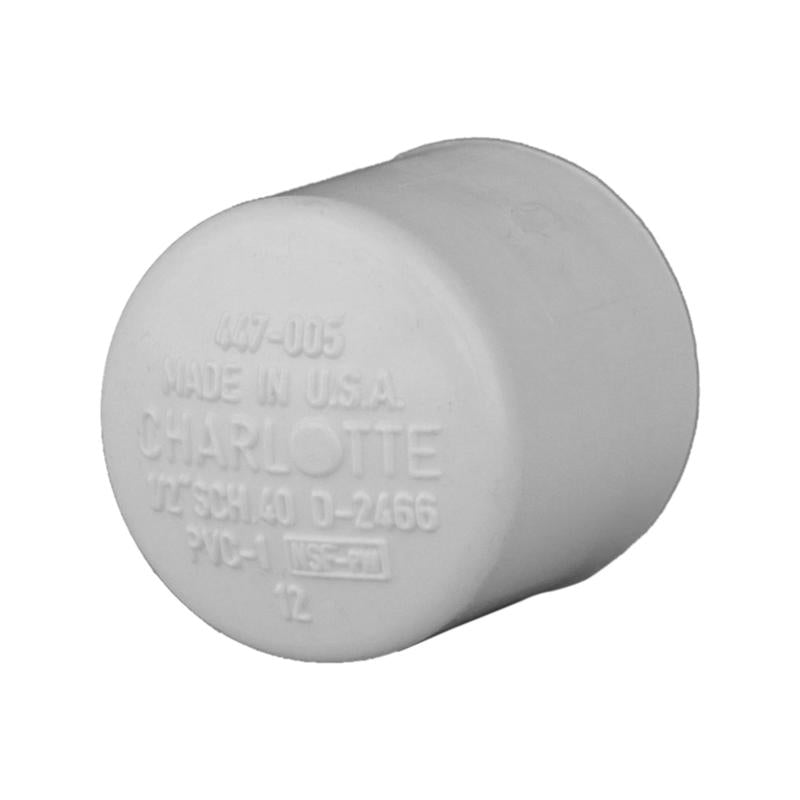 Charlotte Pipe Schedule 40 1/2 in. Slip PVC Cap