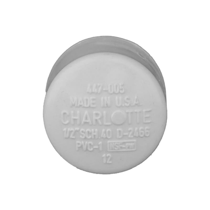 Charlotte Pipe Schedule 40 1/2 in. Slip PVC Cap
