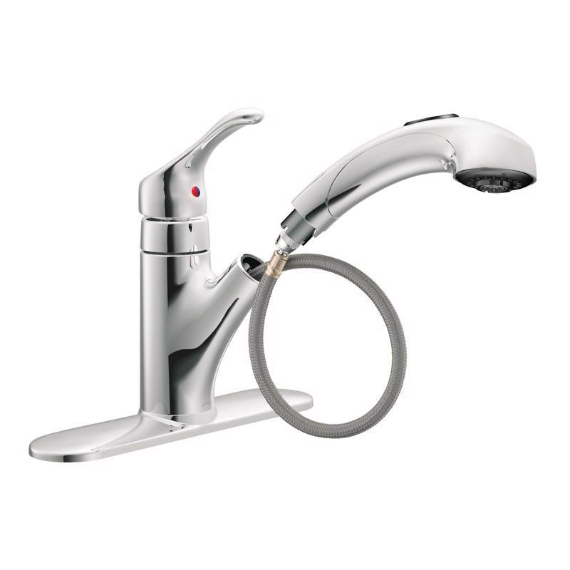 Moen Renzo One Handle Chrome Pull-Out Kitchen Faucet