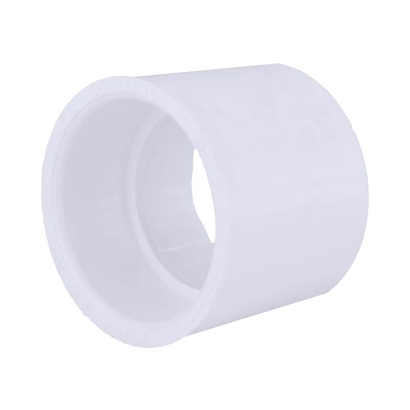 Charlotte Pipe Schedule 40 1-1/4 in. Hub X 1-1/4 in. D Hub PVC Coupling