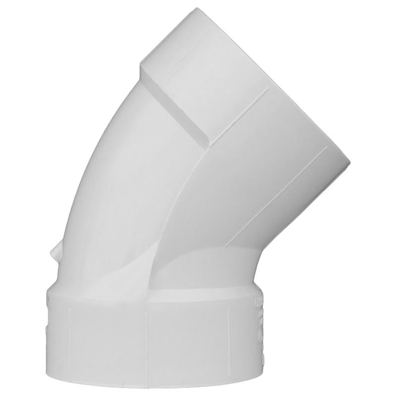 Charlotte Pipe Schedule 40 1-1/4 in. Hub X 1-1/4 in. D Hub PVC Elbow