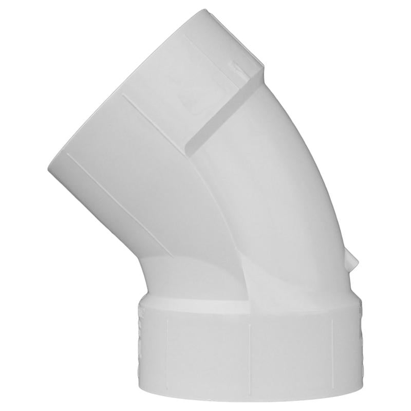 Charlotte Pipe Schedule 40 1-1/4 in. Hub X 1-1/4 in. D Hub PVC Elbow