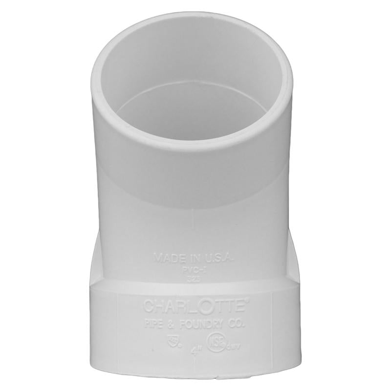 Charlotte Pipe Schedule 40 1-1/4 in. Hub X 1-1/4 in. D Spigot PVC Street Elbow
