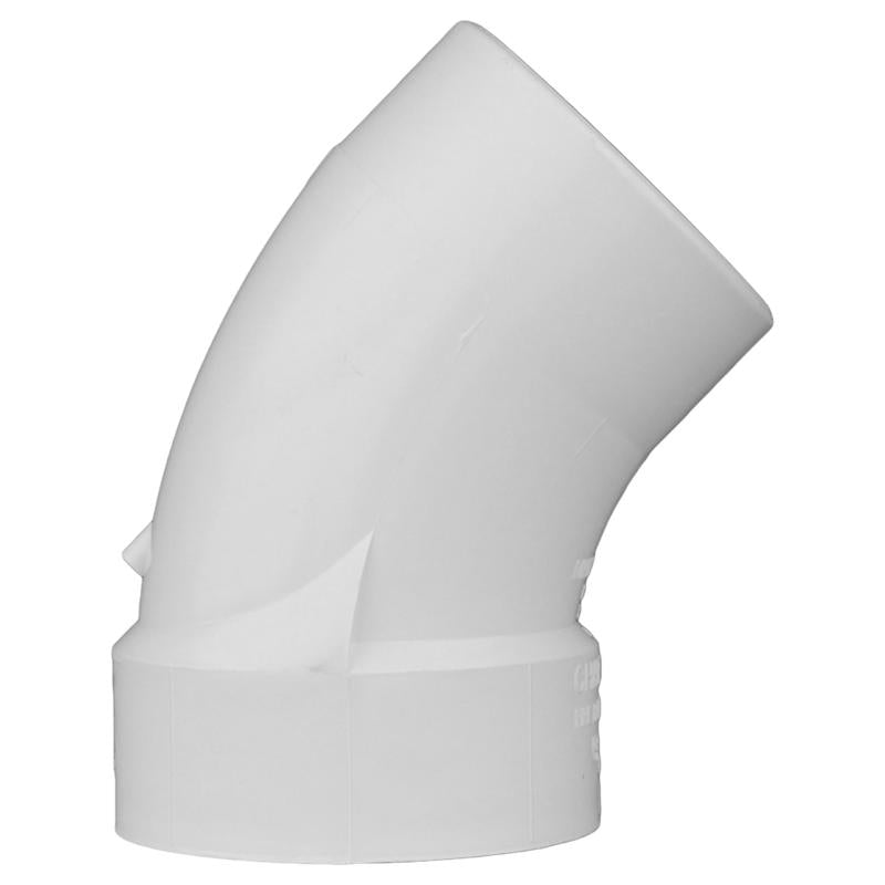 Charlotte Pipe Schedule 40 1-1/4 in. Hub X 1-1/4 in. D Spigot PVC Street Elbow