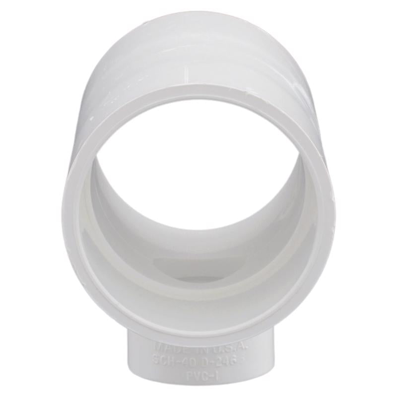 Charlotte Pipe 2 in. Slip X 2 in. D Slip PVC Reducing Tee