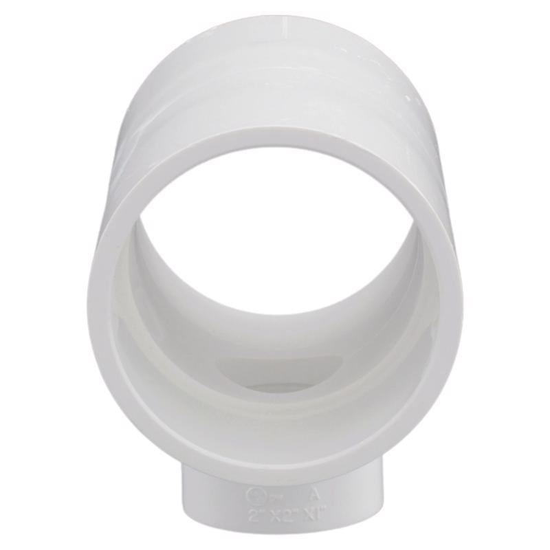Charlotte Pipe 2 in. Slip X 2 in. D Slip PVC Reducing Tee