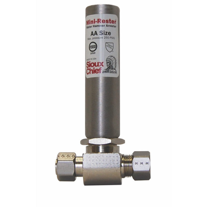 Sioux Chief MiniRester 3/8 in. Compression X 3/8 in. D Compression Copper Water Hammer Arrester
