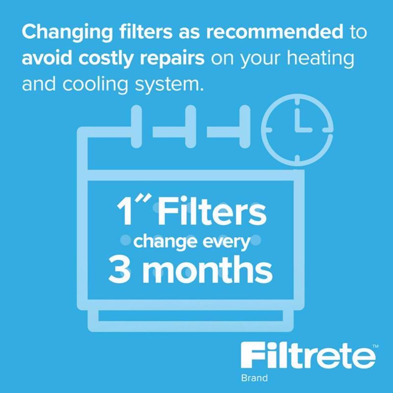 Filtrete 16 in. W X 20 in. H X 1 in. Polypropylene 1900 MPR Pleated Allergen Air Filter