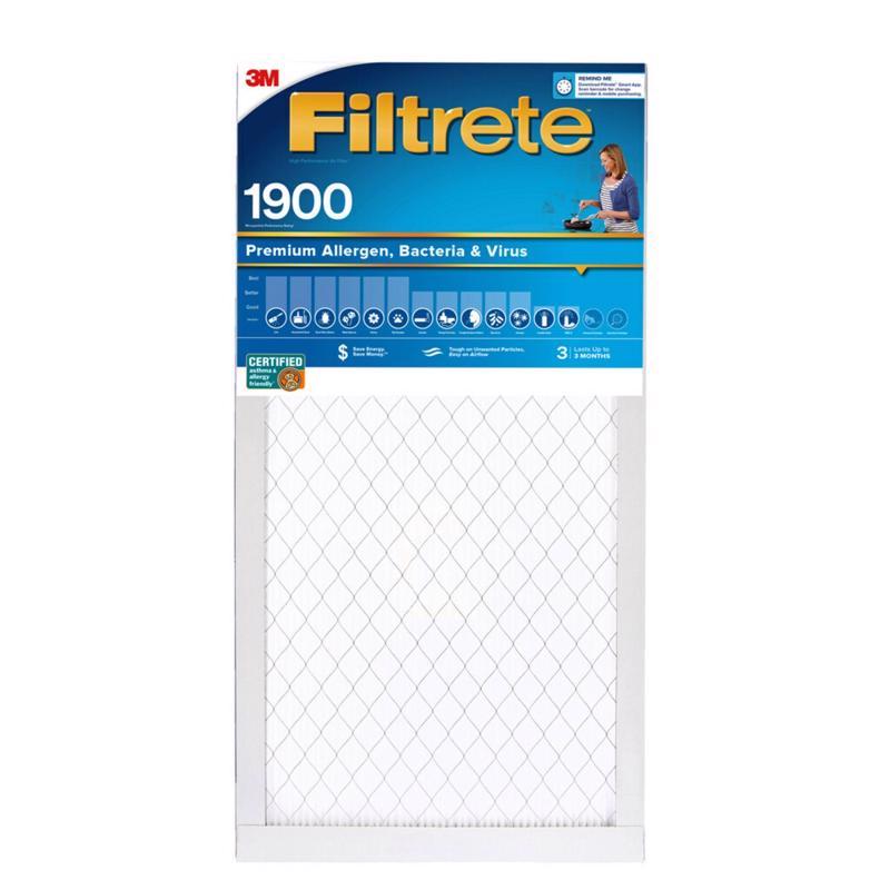 Filtrete 16 in. W X 25 in. H X 1 in. Polypropylene 1900 MPR Pleated Allergen Air Filter